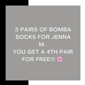 3 Pairs of Bomba Socks!!